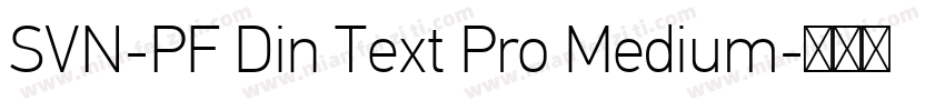 SVN-PF Din Text Pro Medium字体转换